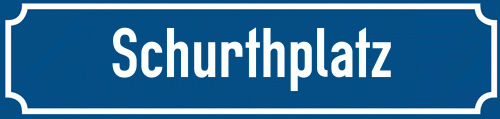 Straßenschild Schurthplatz