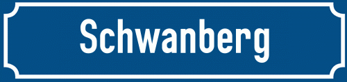 Straßenschild Schwanberg