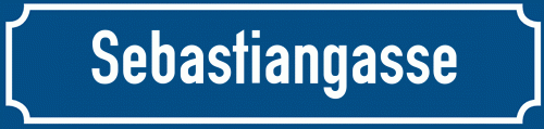Straßenschild Sebastiangasse