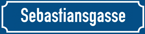 Straßenschild Sebastiansgasse
