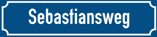 Straßenschild Sebastiansweg