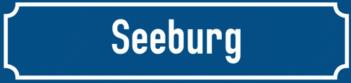 Straßenschild Seeburg