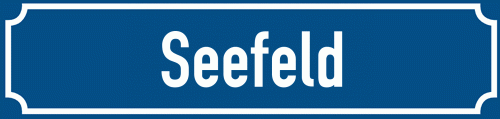 Straßenschild Seefeld