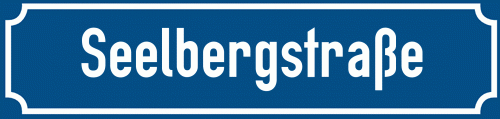 Straßenschild Seelbergstraße