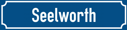 Straßenschild Seelworth zum kostenlosen Download