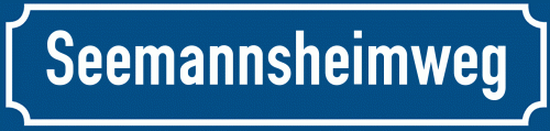Straßenschild Seemannsheimweg