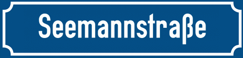 Straßenschild Seemannstraße
