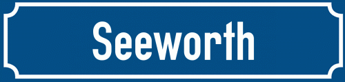 Straßenschild Seeworth