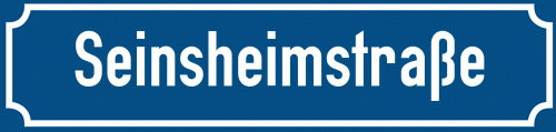 Straßenschild Seinsheimstraße