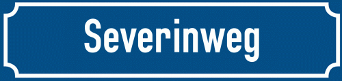Straßenschild Severinweg