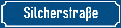 Straßenschild Silcherstraße