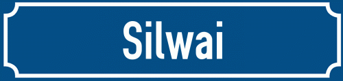 Straßenschild Silwai