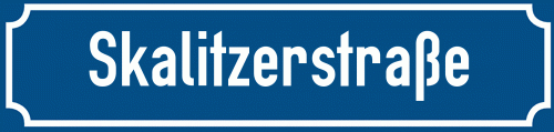 Straßenschild Skalitzerstraße