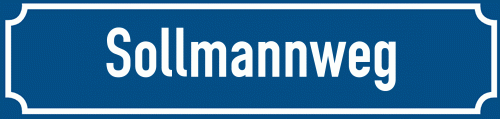 Straßenschild Sollmannweg
