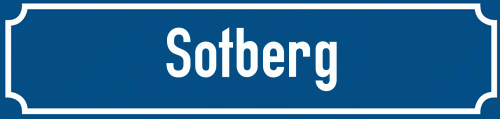 Straßenschild Sotberg
