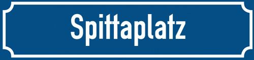 Straßenschild Spittaplatz