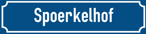 Straßenschild Spoerkelhof