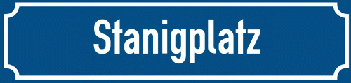 Straßenschild Stanigplatz
