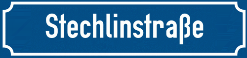 Straßenschild Stechlinstraße