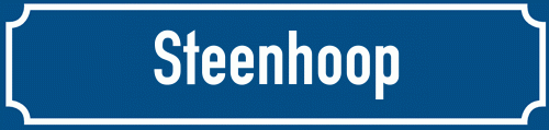 Straßenschild Steenhoop