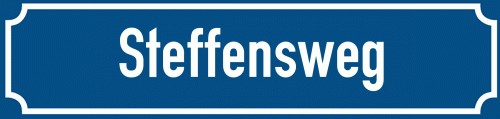 Straßenschild Steffensweg
