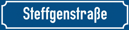 Straßenschild Steffgenstraße