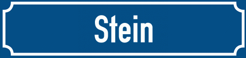 Straßenschild Stein