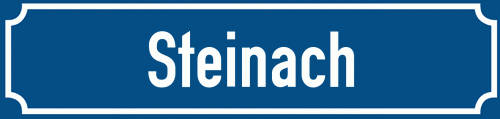 Straßenschild Steinach