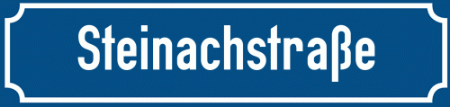 Straßenschild Steinachstraße