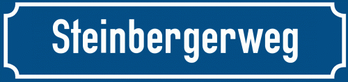 Straßenschild Steinbergerweg