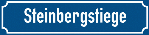 Straßenschild Steinbergstiege