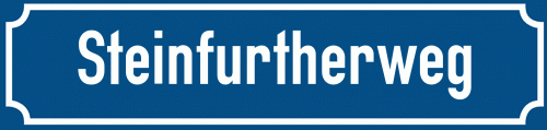 Straßenschild Steinfurtherweg