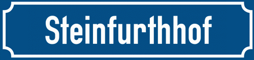 Straßenschild Steinfurthhof