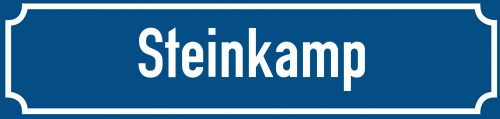 Straßenschild Steinkamp