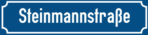 Straßenschild Steinmannstraße