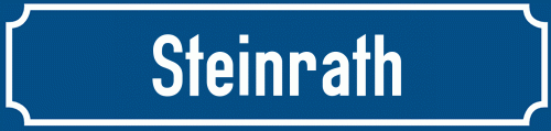 Straßenschild Steinrath