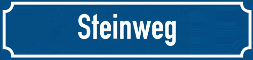 Straßenschild Steinweg