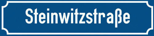 Straßenschild Steinwitzstraße