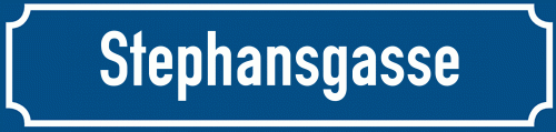 Straßenschild Stephansgasse