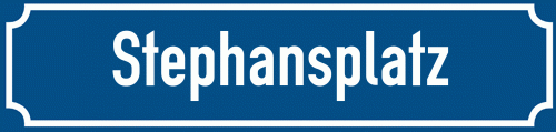 Straßenschild Stephansplatz zum kostenlosen Download