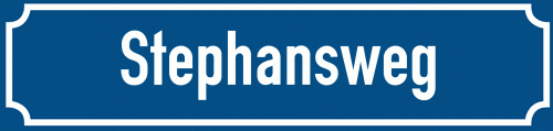 Straßenschild Stephansweg zum kostenlosen Download