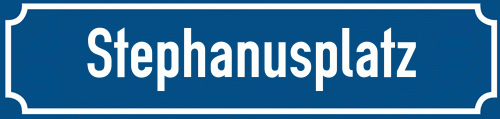 Straßenschild Stephanusplatz zum kostenlosen Download