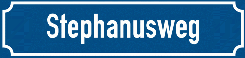 Straßenschild Stephanusweg