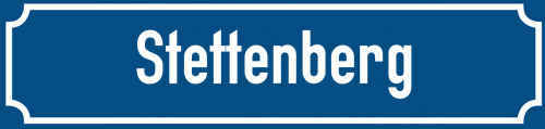 Straßenschild Stettenberg