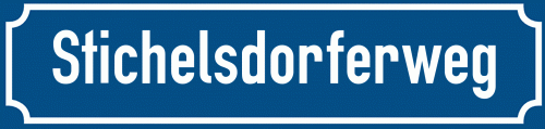Straßenschild Stichelsdorferweg