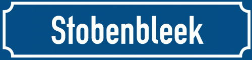 Straßenschild Stobenbleek