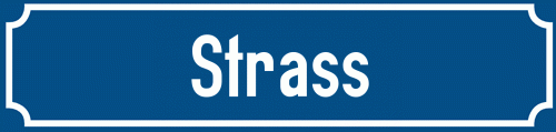 Straßenschild Strass