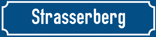 Straßenschild Strasserberg