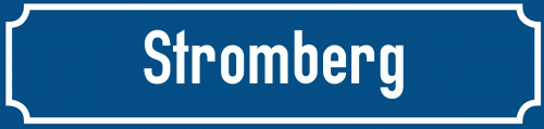 Straßenschild Stromberg
