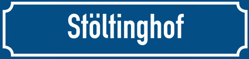 Straßenschild Stöltinghof zum kostenlosen Download